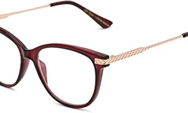 Sofia Vergara x Foster Grant Women’s Liliana Cat-Eye Reading Glasses, Wine, 1.5