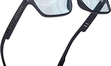 ANYLUV Blue Light Blocking Glasses Men Computer Gaming Glasses Rectangle Metal frame Anti Eyestrain UV400 Clear Lens