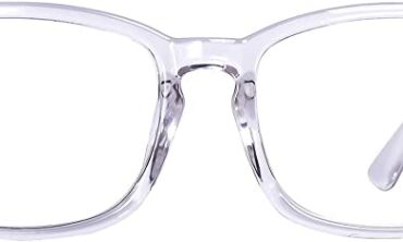 MAXJULI Blue Light Blocking Glasses,Computer Reading/Gaming/TV/Phones Glasses for Women Men(Transparent)