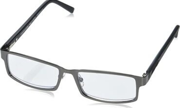 Foster Grant Men’s Sawyer Multifocus Rectangular Reading Glasses